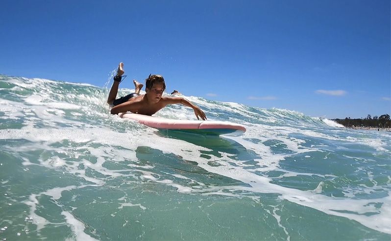 Jr. Lifeguard on paddleboard