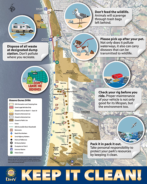 OceanoDunes keep it Clean Map