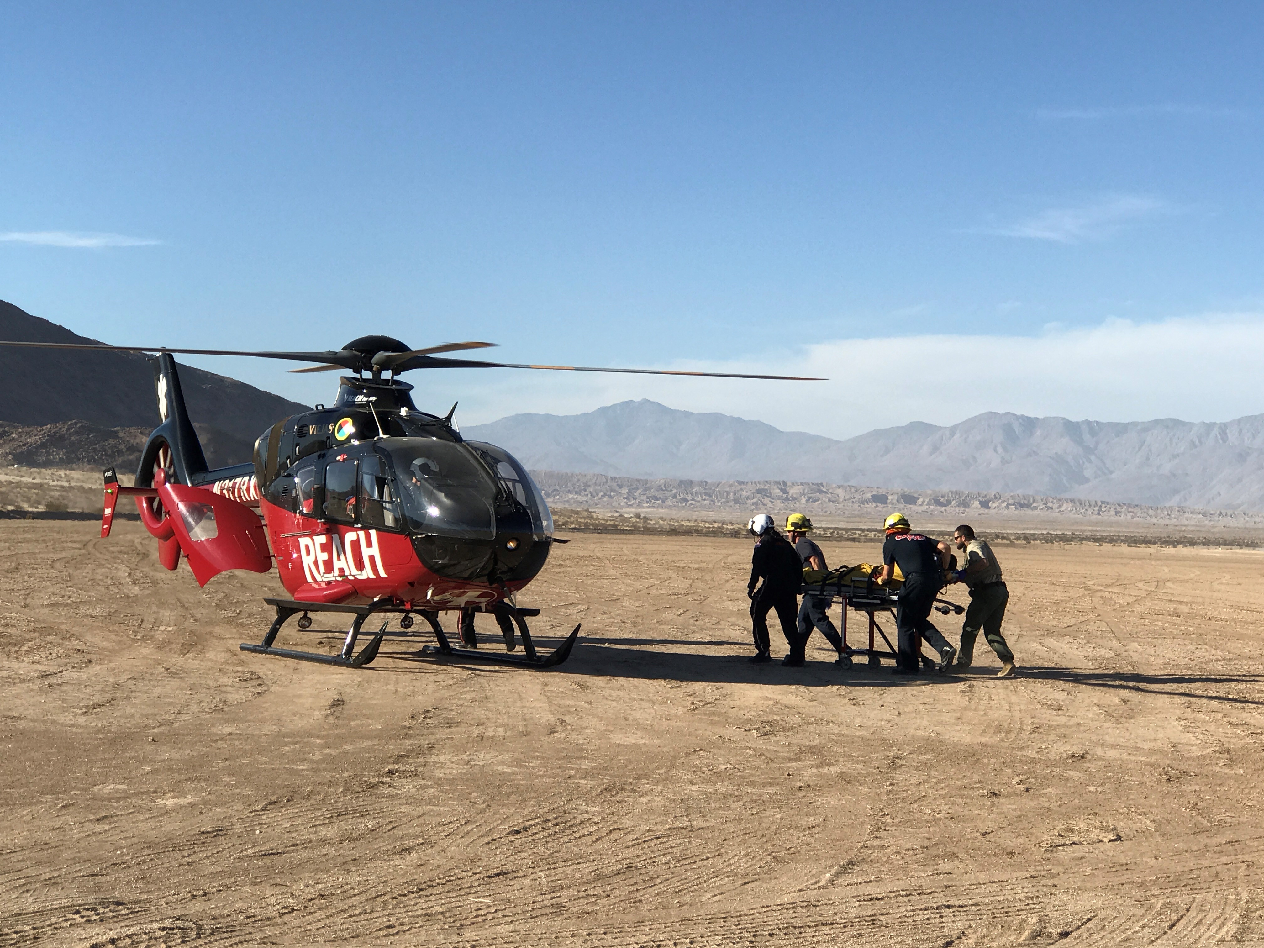 Medic Helicopter in work