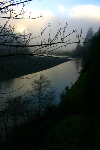 Foggy River Morning ; JDonovan