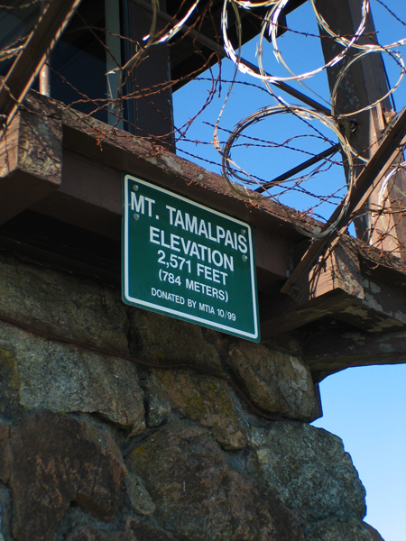 East Peak sign