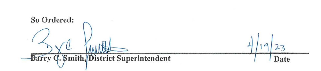 Barry Smith, District Superintendent