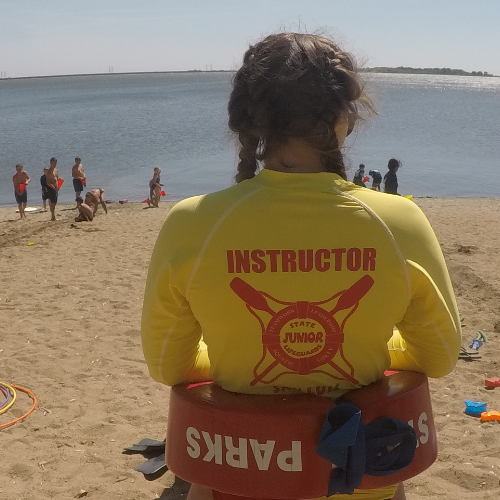 Instructor for Junior Lifeguards on Beach
