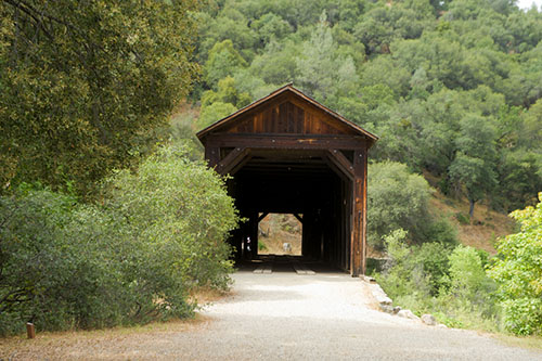 South Yuba River Covered Bridge Image