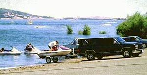 Waterskiing at Folsom Lake SRA