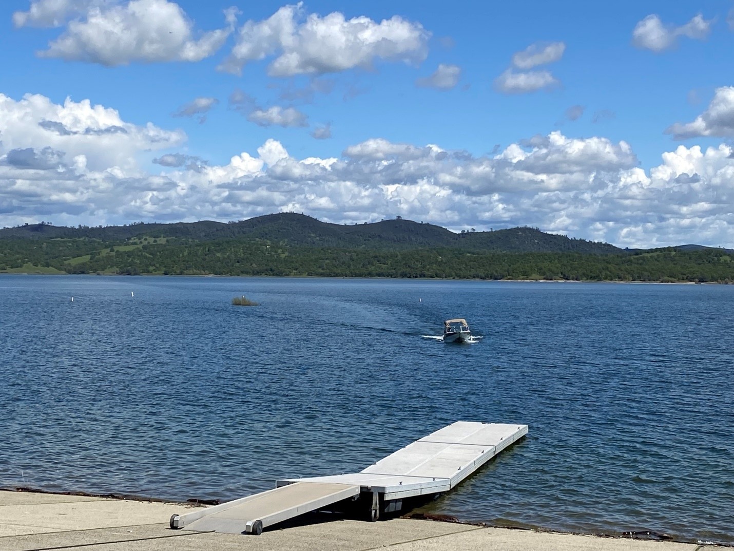 Image of Boat Arriving at a Dock