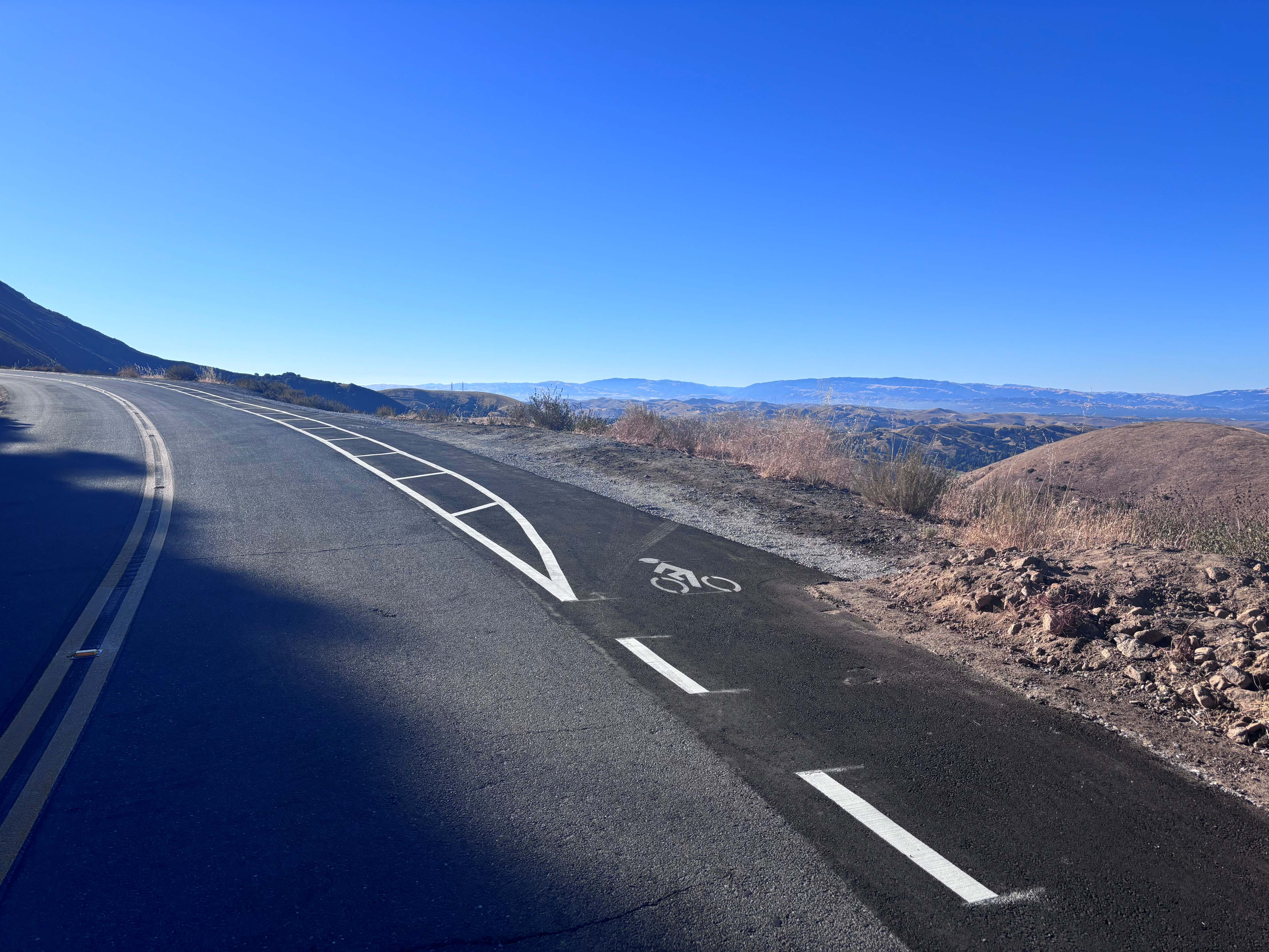 bike turnout with view
