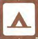 A camping sign