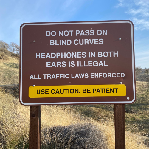 A road safety sign