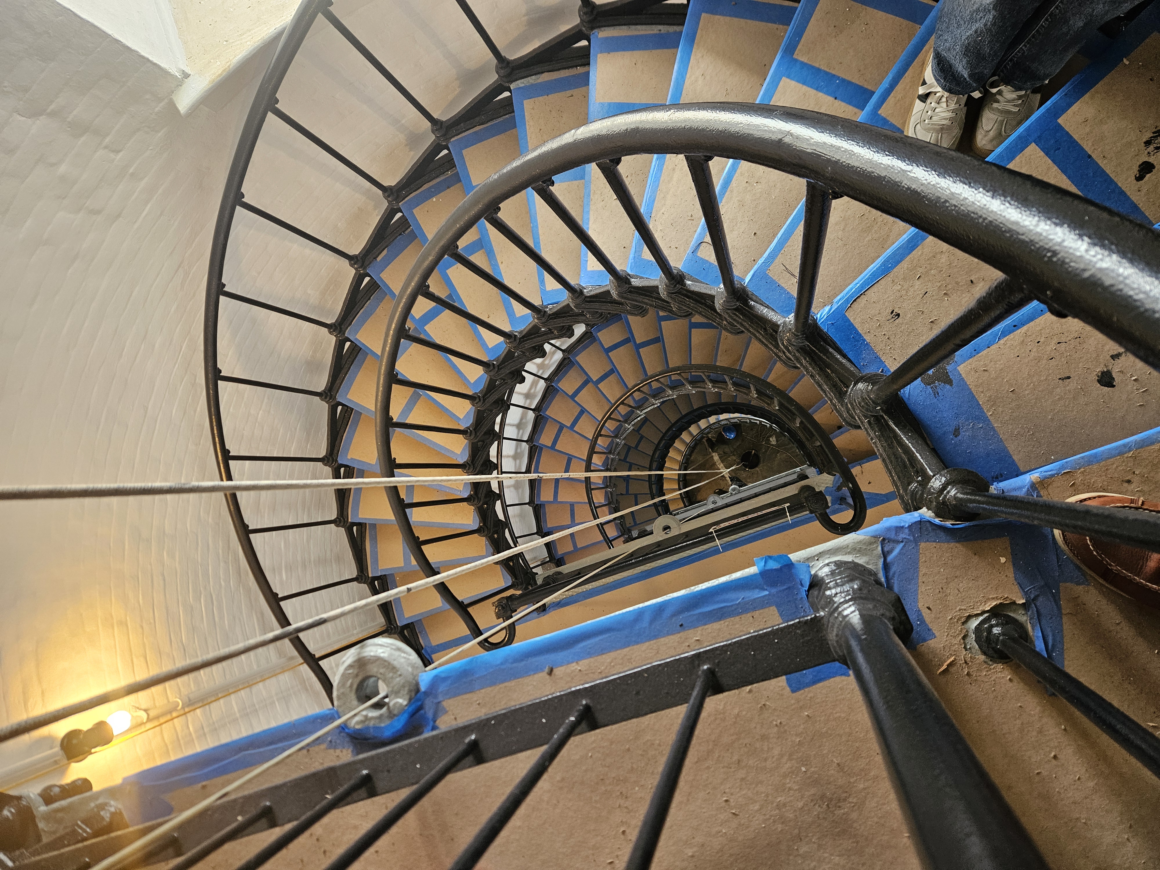 Tower Stairs During Restoration - Winter 2025 Tower Stairs During Restoration - Winter 2025