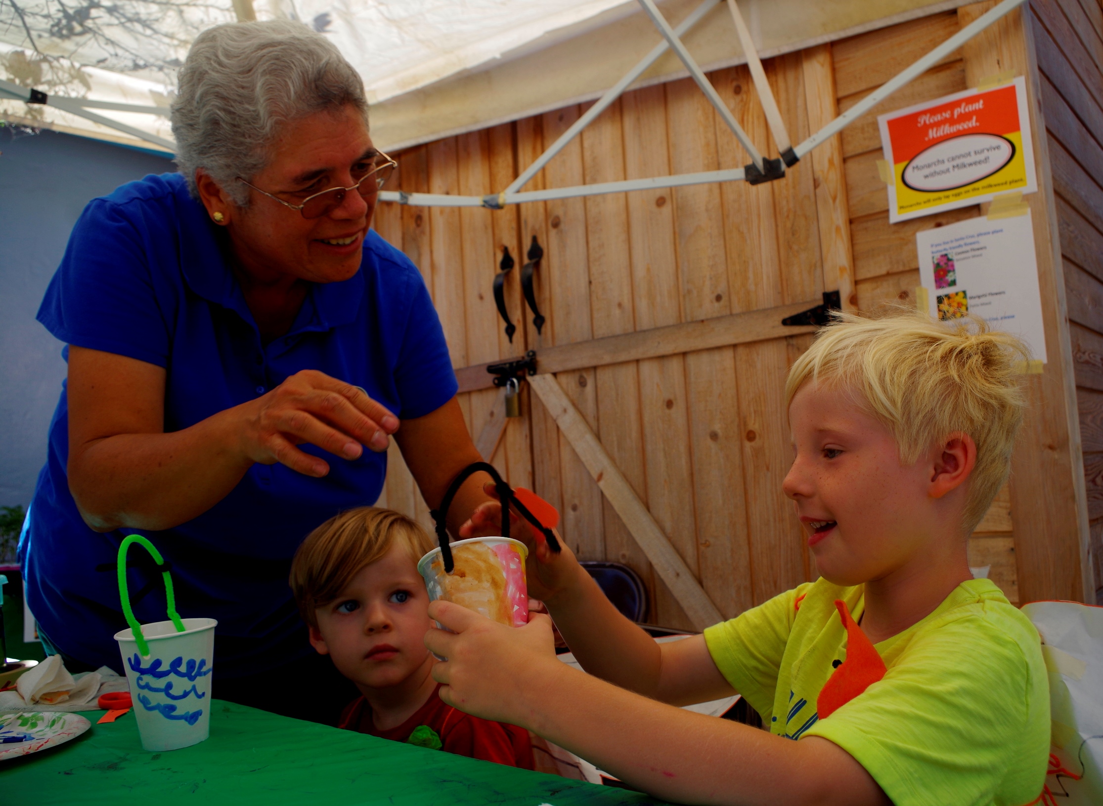 Volunteer at Monarch Festival<span id=