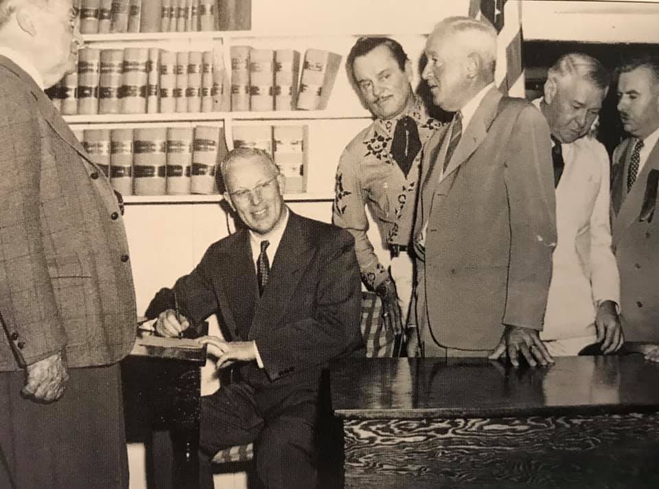 Governor Earl Warren signs bill making Columbia a State Historic Park