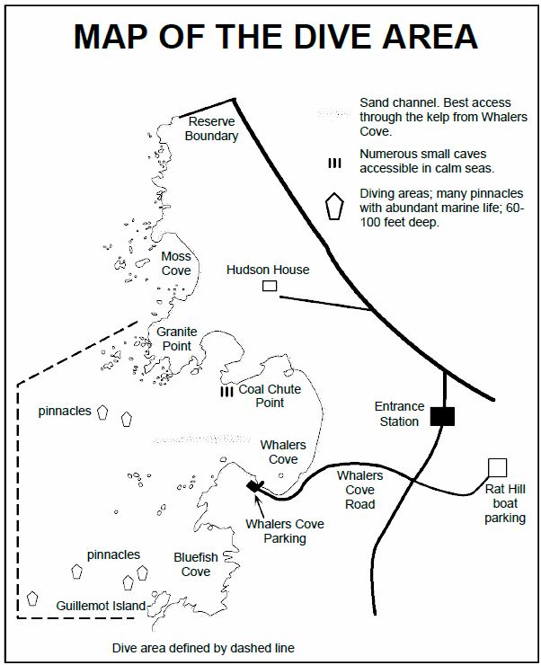 Point Lobos Dive Map