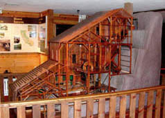 Photo: Model of Stamp Mill at California Mining and Mineral Museum