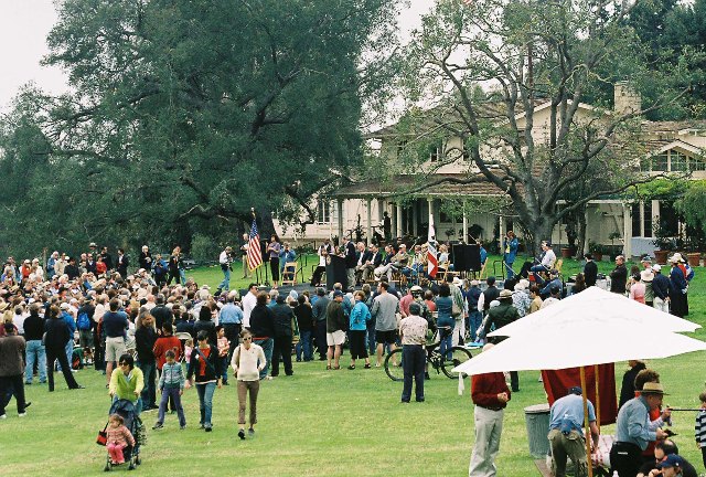 Rededication Ceremony March 25, 2006 at Will Rogers State Historic Park