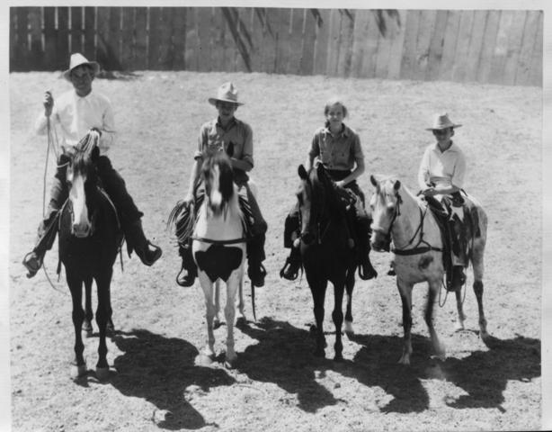 Will Rogers and his children, circa 1930s