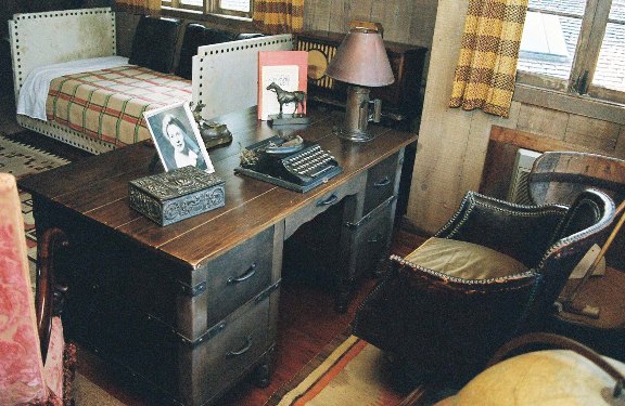 Will  Rogers's desk, upstairs in the Ranch House. Photo by Marc Holmes.