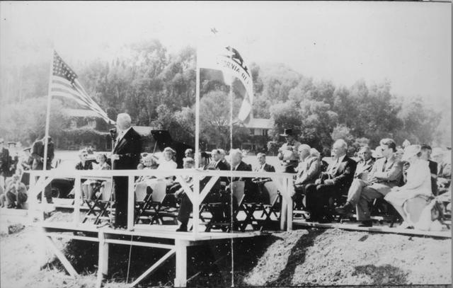 October 1, 1944 Park Dedication with Earl Warren