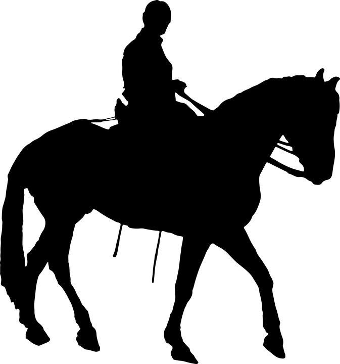 horseback rider silhouette 