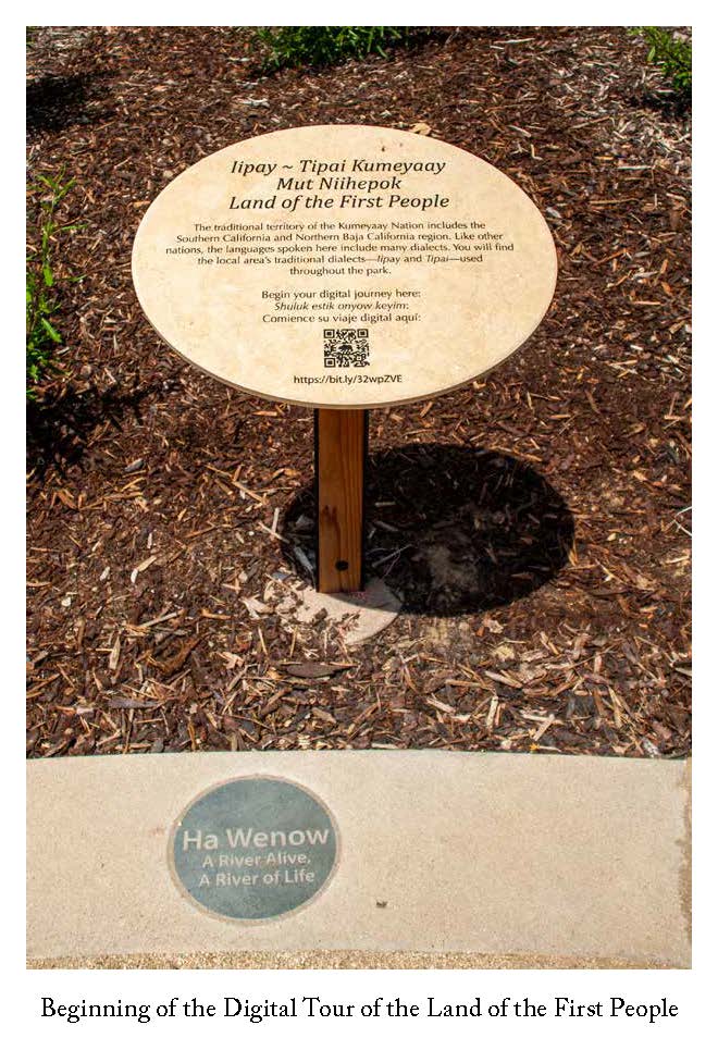 Photo of the Sign at the beginning of the Digital Tour of the Land of the First People