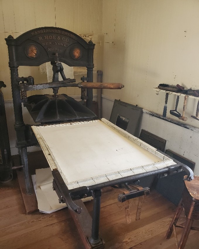 Photo of the Washington press inside the museum