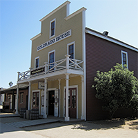 Colorado House building in Old Town San Diego as seen from the street