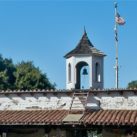 Casa de Estudillo against a blue sky
