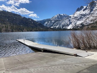 Silver Lake’s new launch ramp and boarding float completed in 2023.