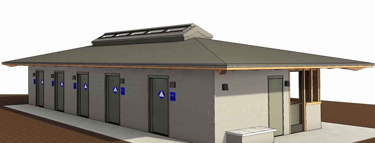 3D rendering of ADA-compliant restrooms