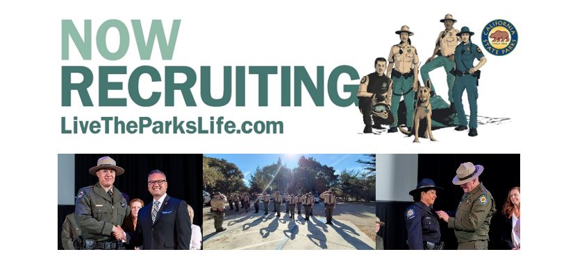 Recruiting banner with graduation and cadet training images
