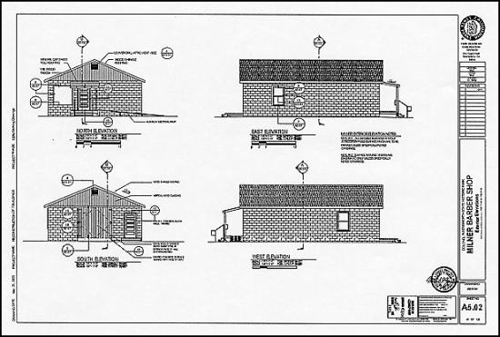 Evacuation Plan for Milner`s Barbershop at Colonel Allensworth