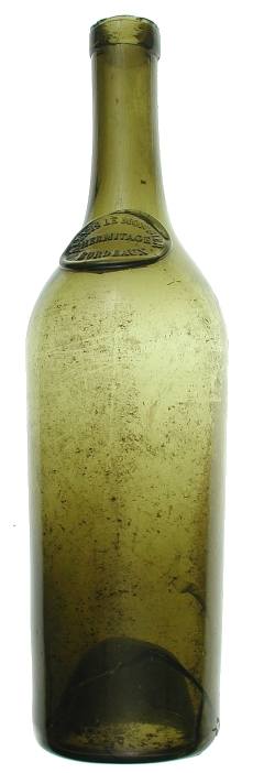  Bordeaux style bottle recovered from Old Sacramento SHP in 1976.