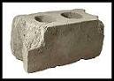 The only remaining concrete block from Frank Milner's barbershop recovered during excavation