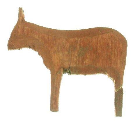 Small Wooden Animal from the San Juan Bautista "cuartel."