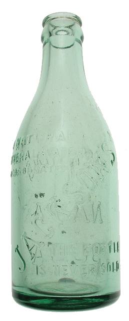 Jackson's Napa Soda Water recovered from Old Sacramento SHP